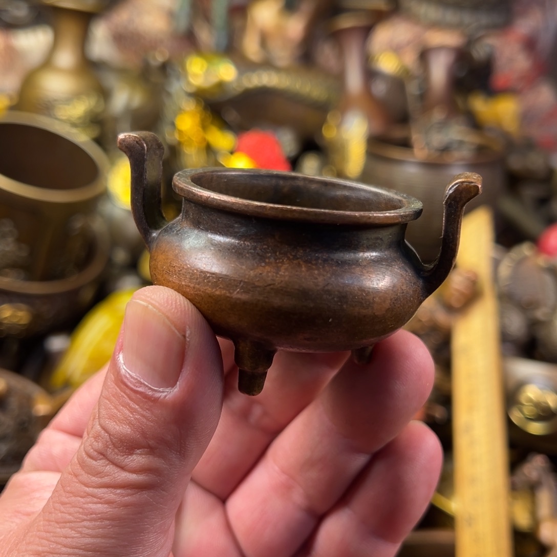 茶壶香炉铜器摆件