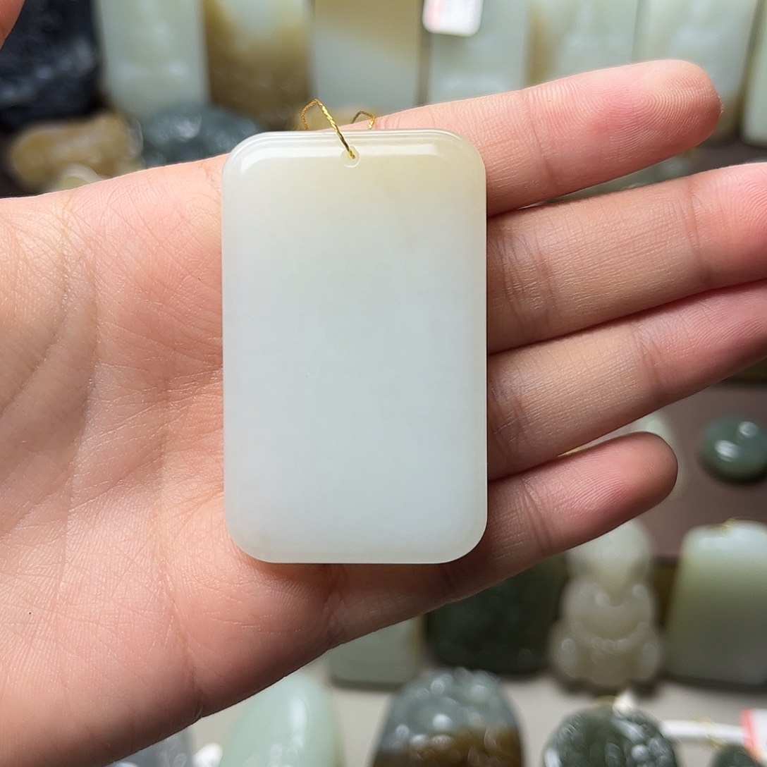 和田玉颈饰未镶嵌花**橙