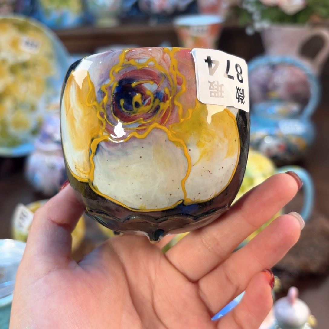 景德镇手绘高温釉下彩陶瓷茶具