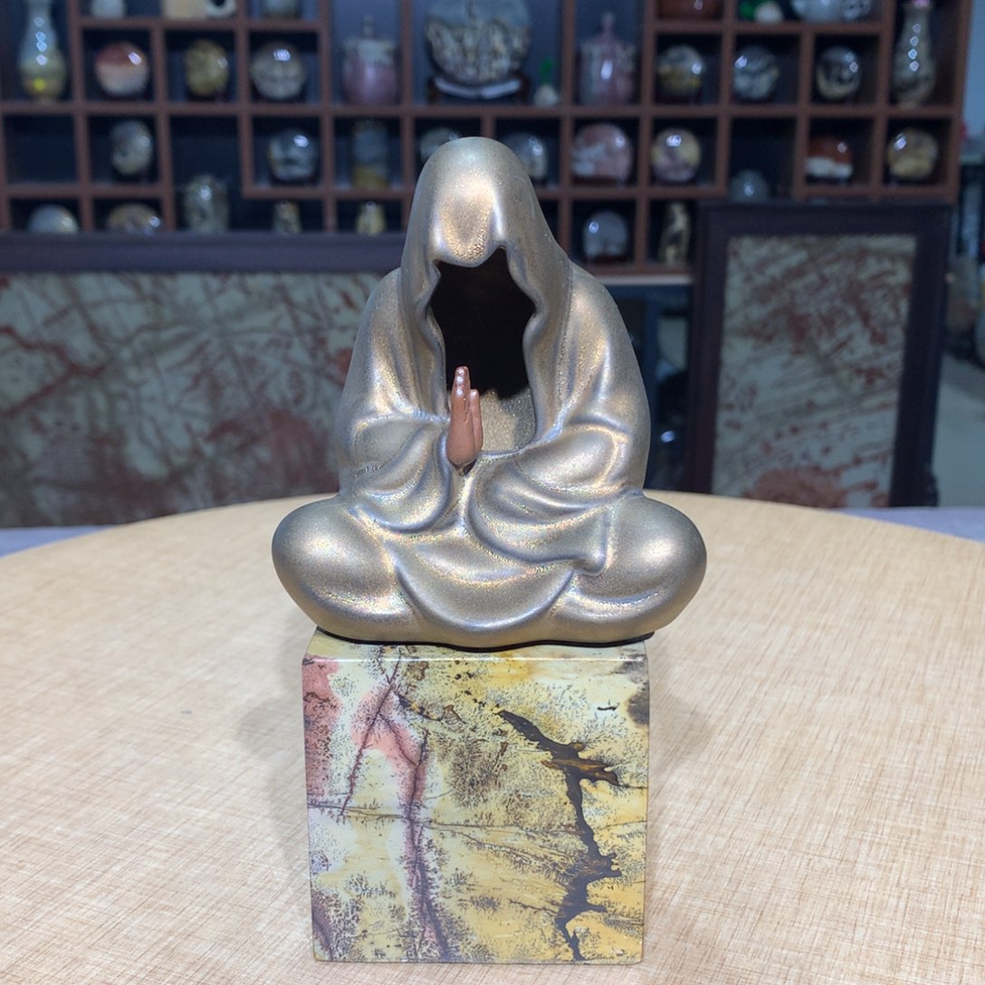 紫砂广西国画石摆件，收藏观赏广西国画石，收藏观赏