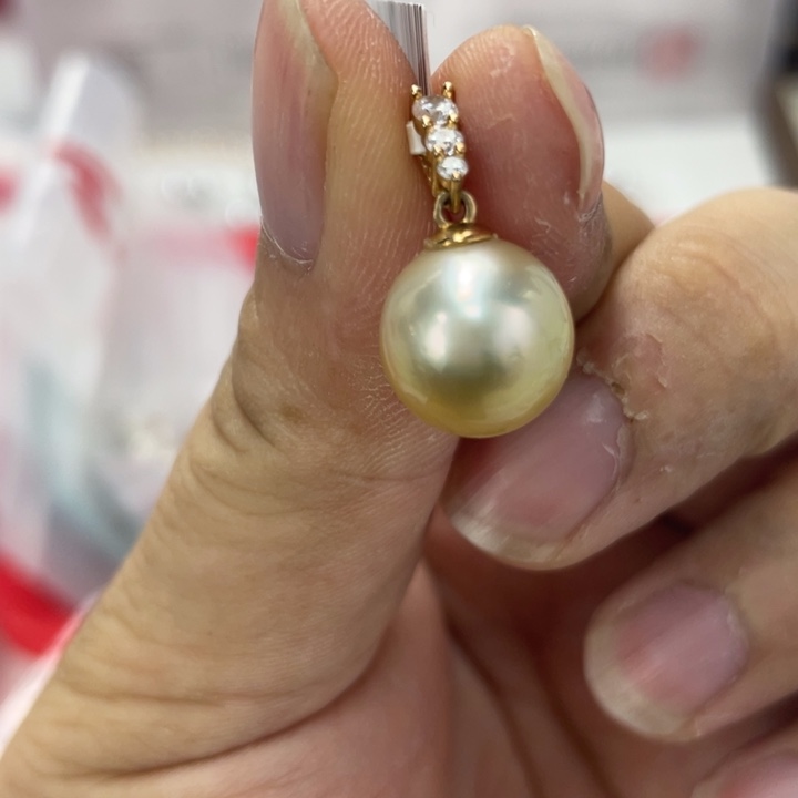 海水珍珠颈饰银S925镶嵌