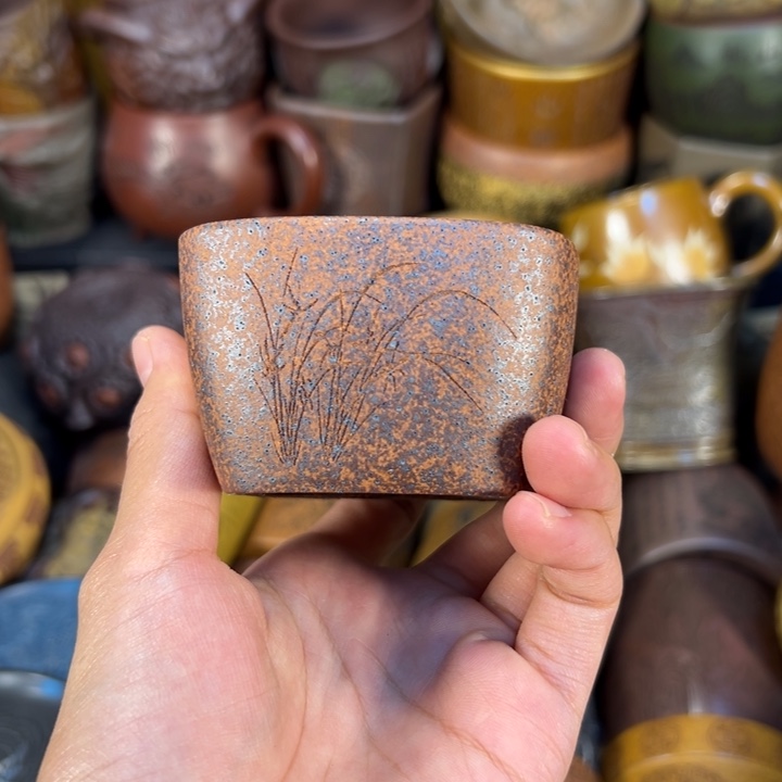 茶杯紫砂宜兴紫砂杯子