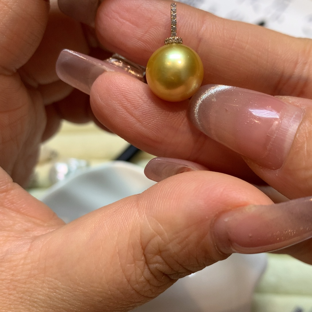 海水珍珠颈饰14K金镶嵌