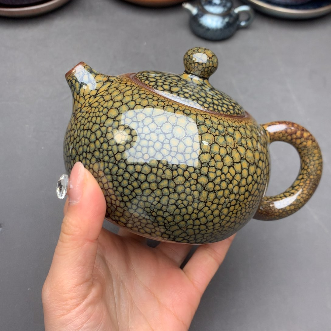 茶盏建盏建阳铁胎壶