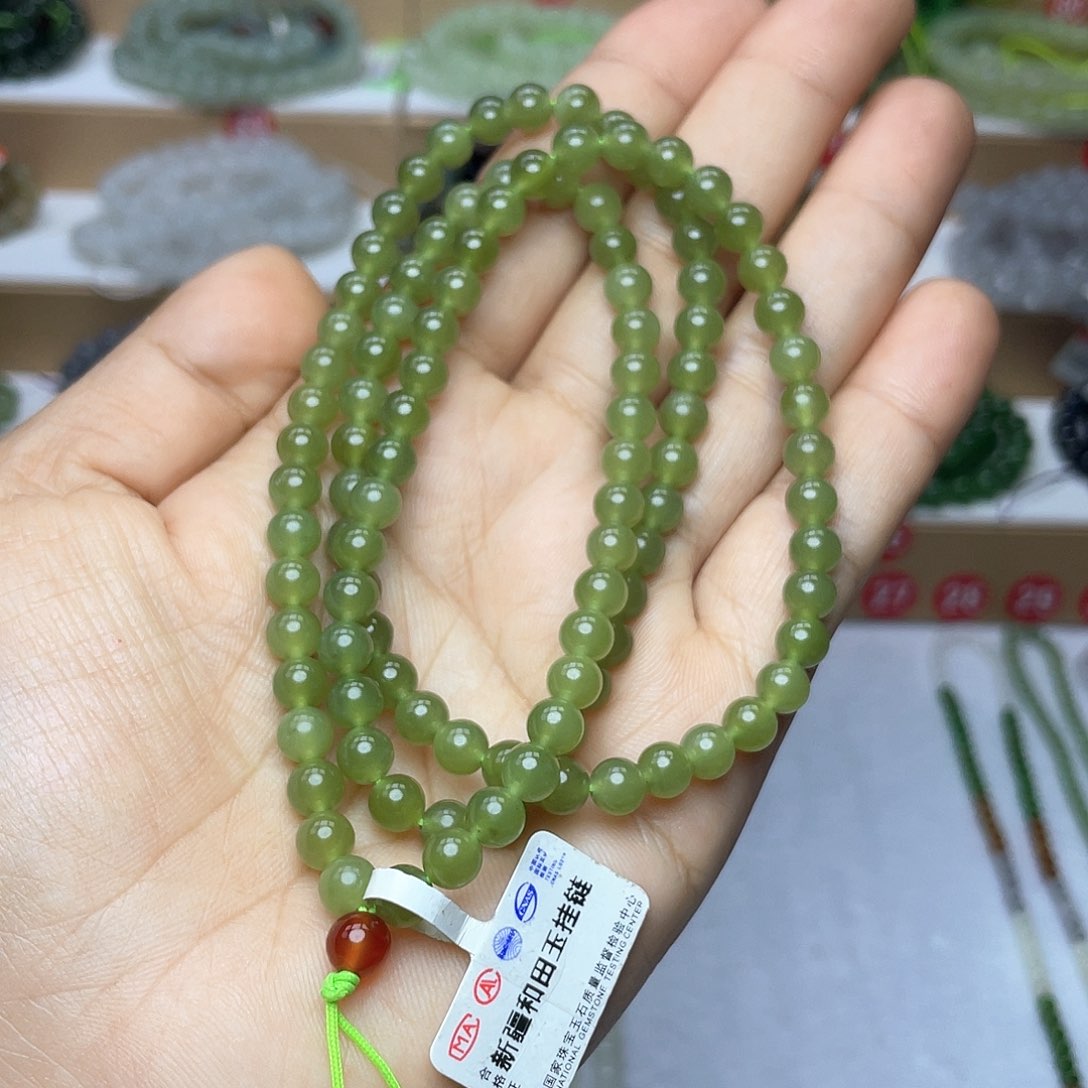 和田玉颈饰未镶嵌6mm