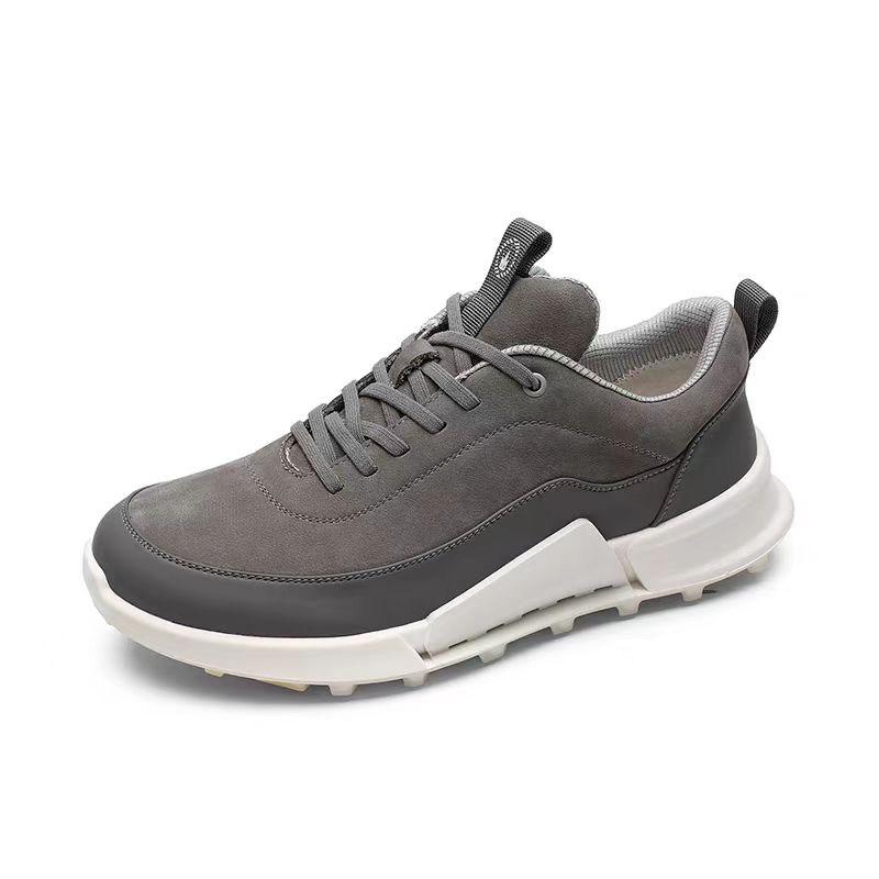 圆头休闲风尖头透气时尚休闲鞋男款轻便防滑舒适0533028