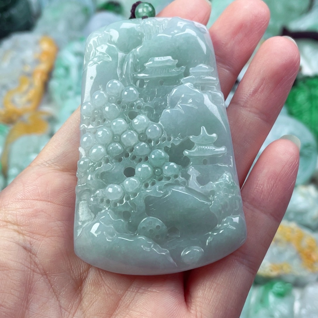 翡翠未镶嵌吊坠(不含链)