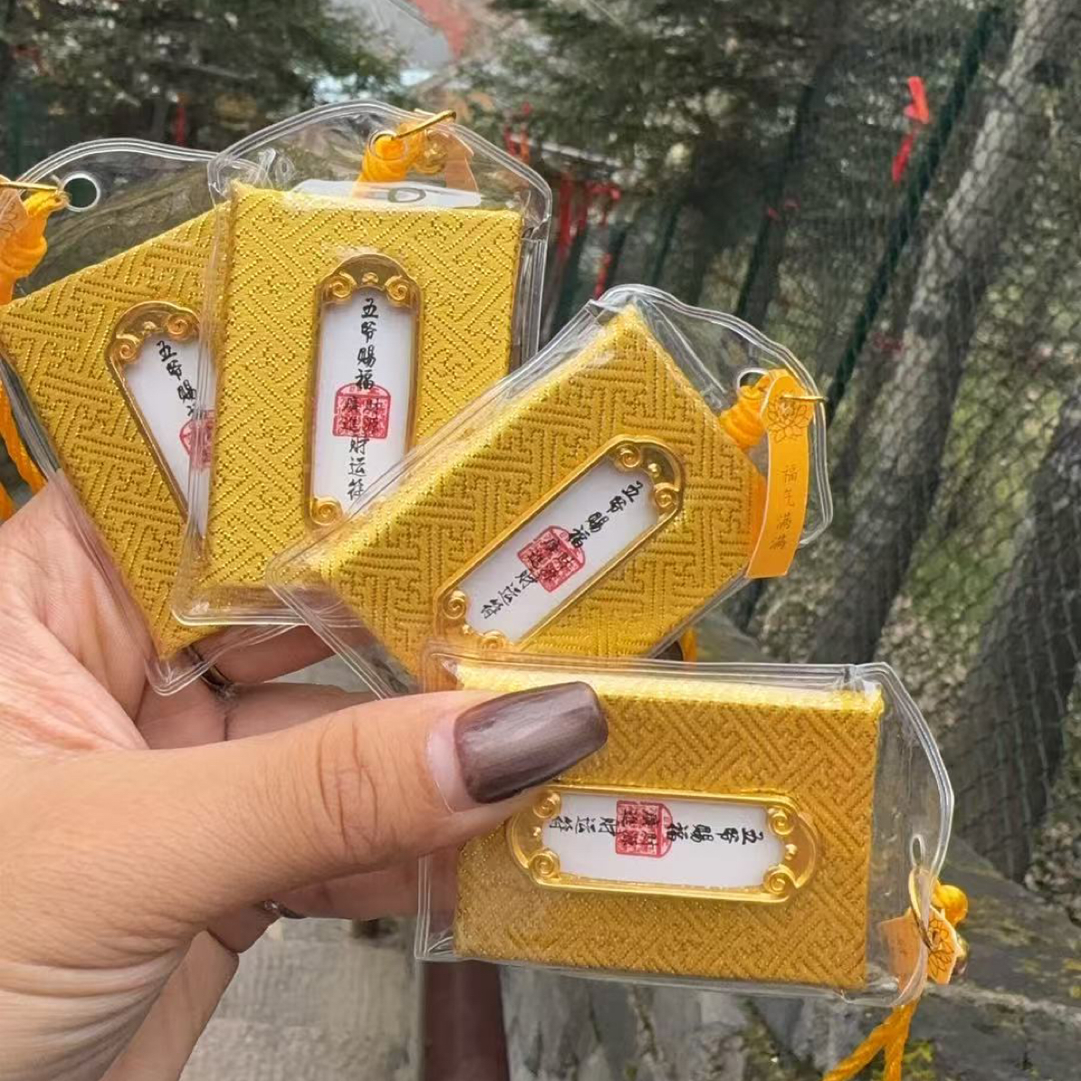 五台山龙五爷招财赐福运卡包(已加持)生日礼物