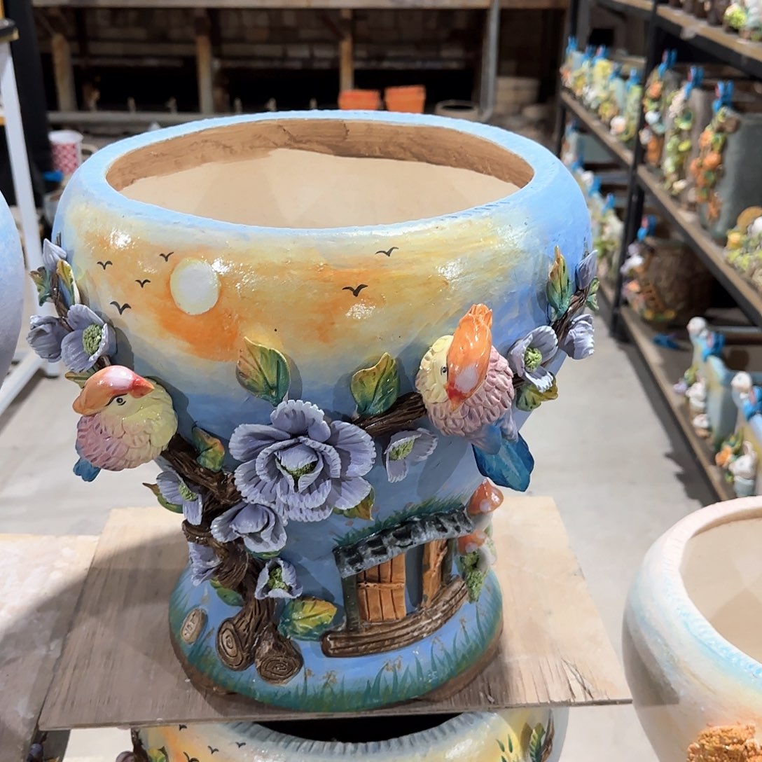 红陶?****?信宇麦饭石花盆