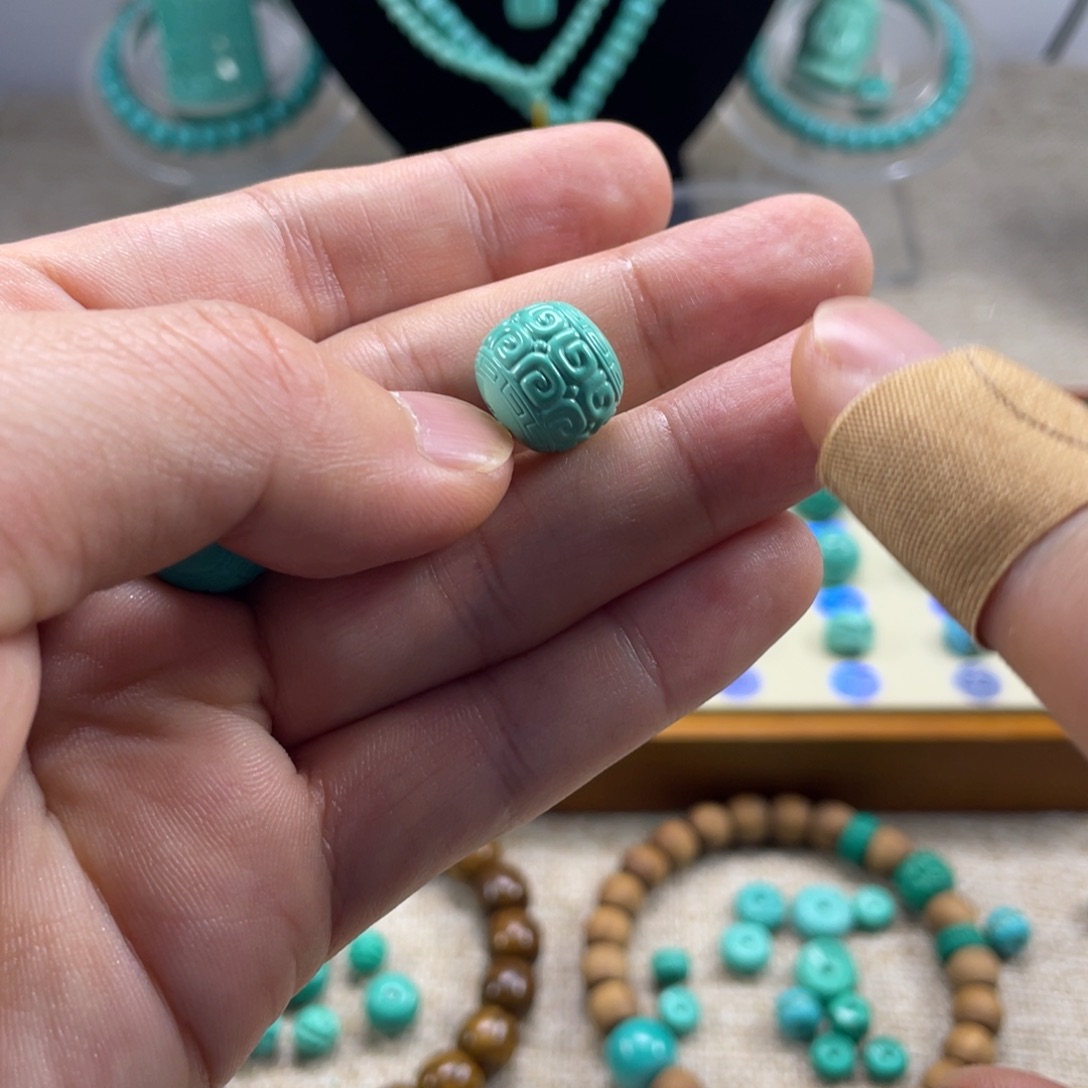 十堰手工雕刻配饰配珠，直径13