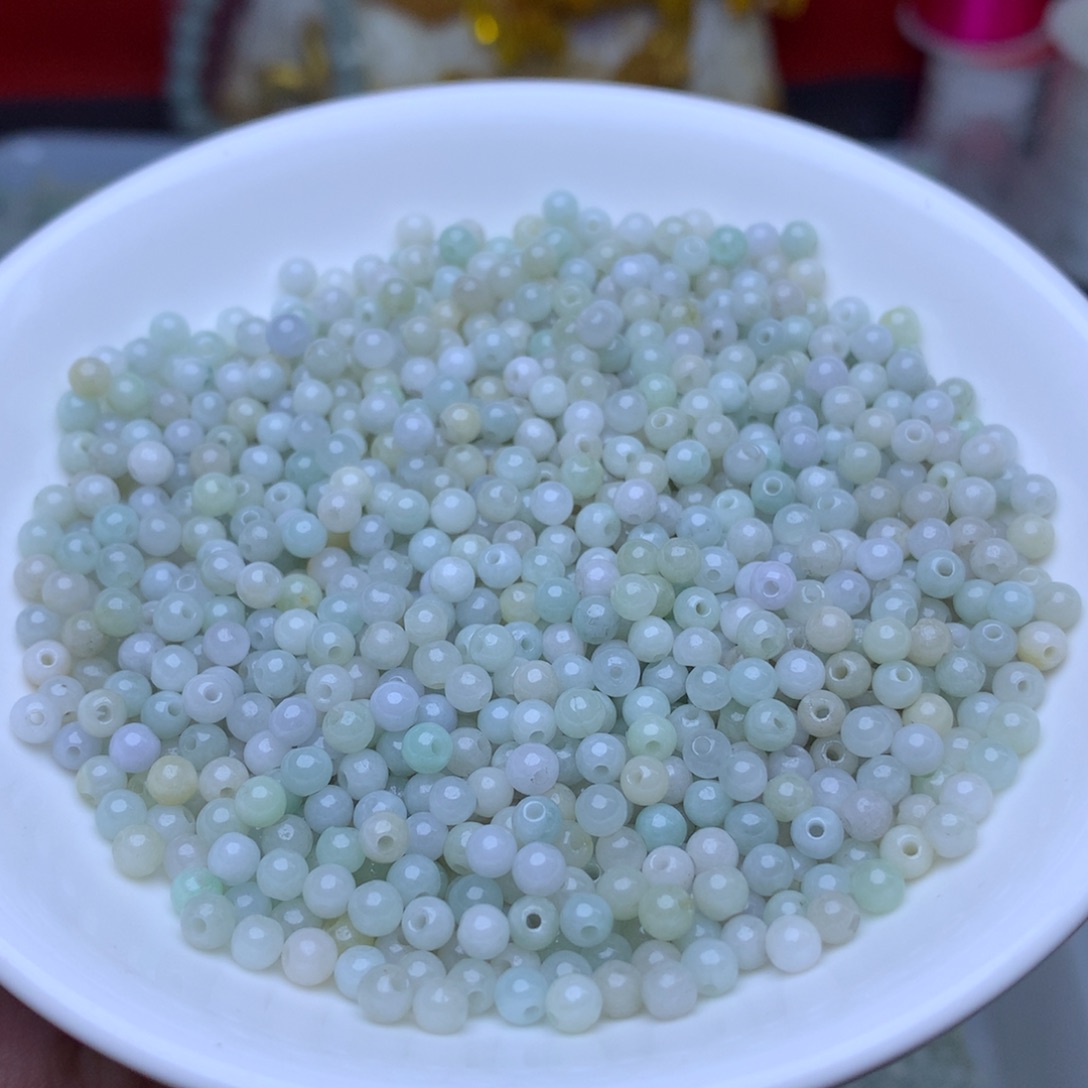 【闪购商品】未镶嵌手链翡翠卡3.5绿白200个