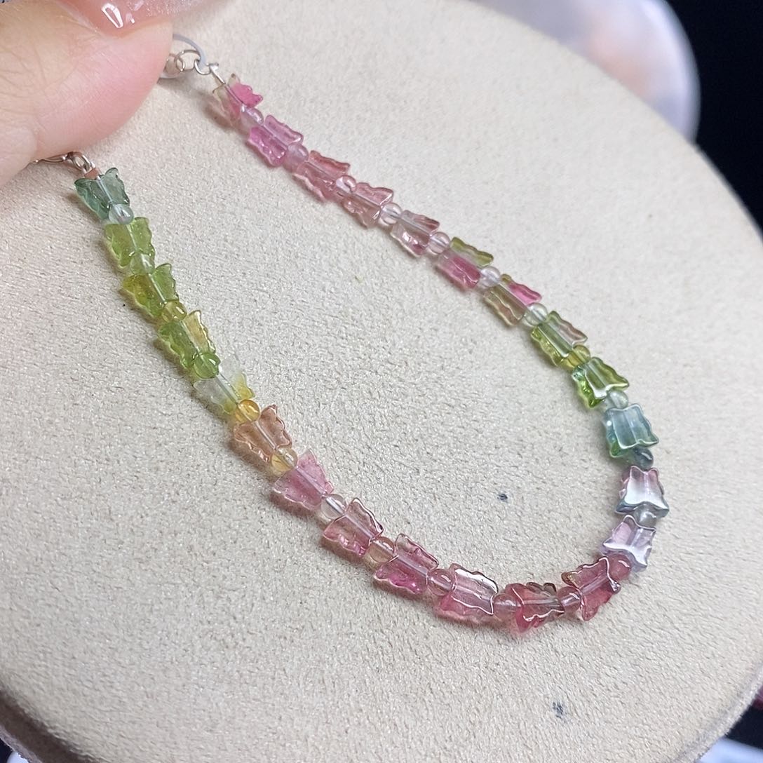 未镶嵌手链碧玺蝴蝶