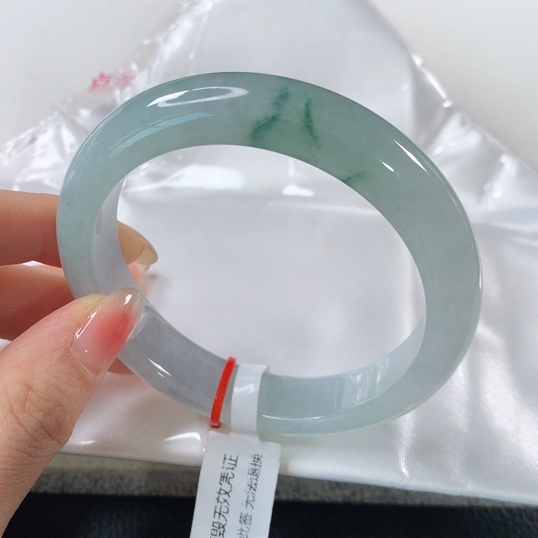 翡翠手镯未镶嵌 正圈①①①