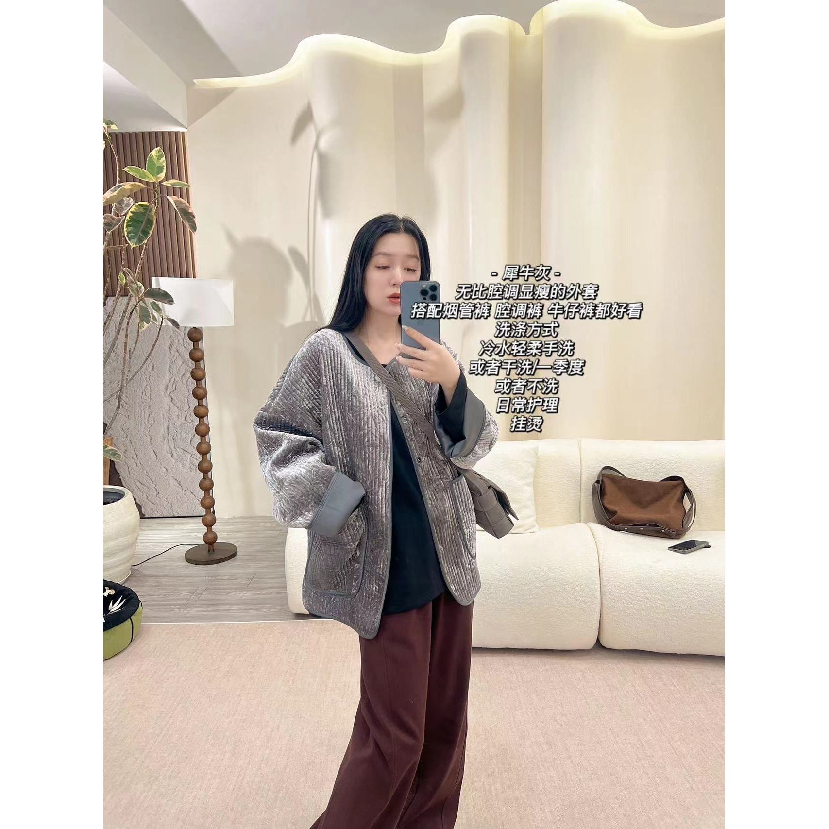 加莉精选【小犀牛】又飒又帅的丝绒外套 分码