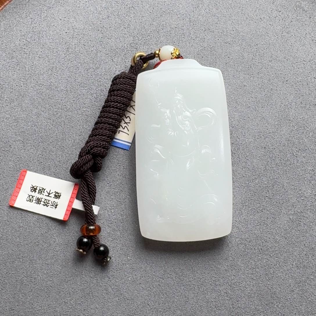 和田玉未镶嵌颈饰¥***水