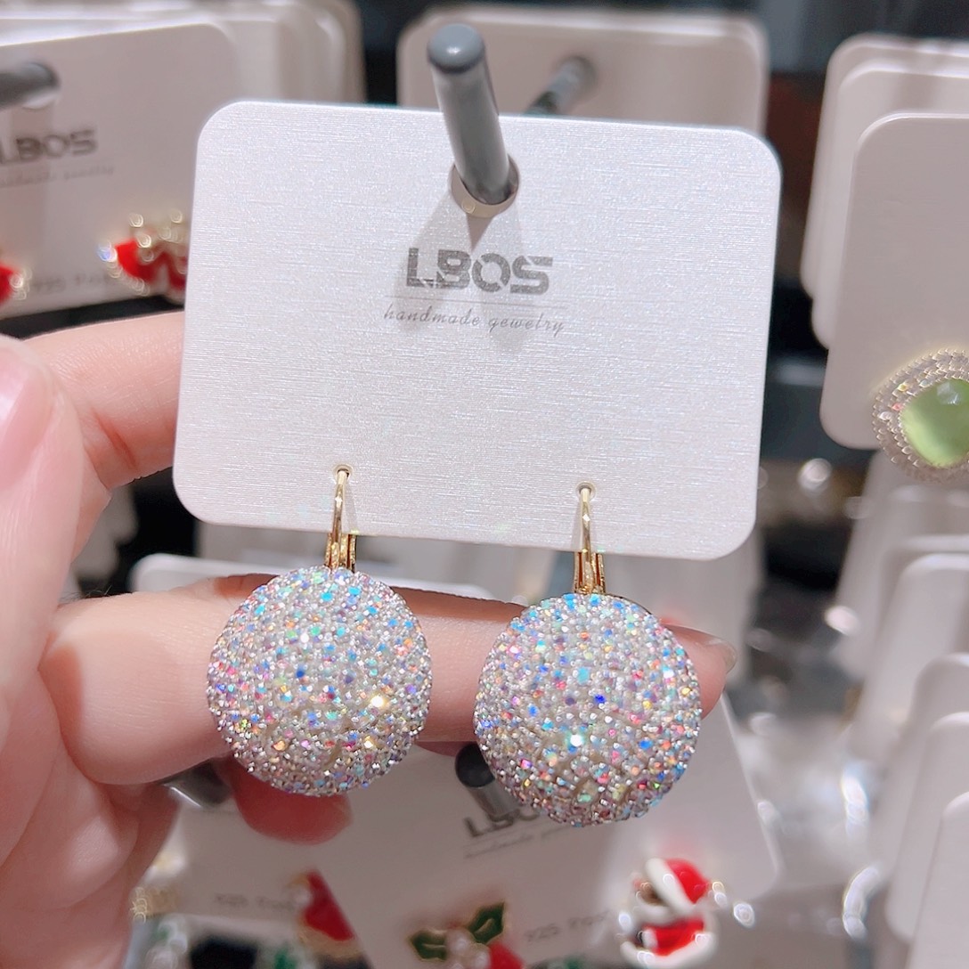 锆石纯铜合金耳环的