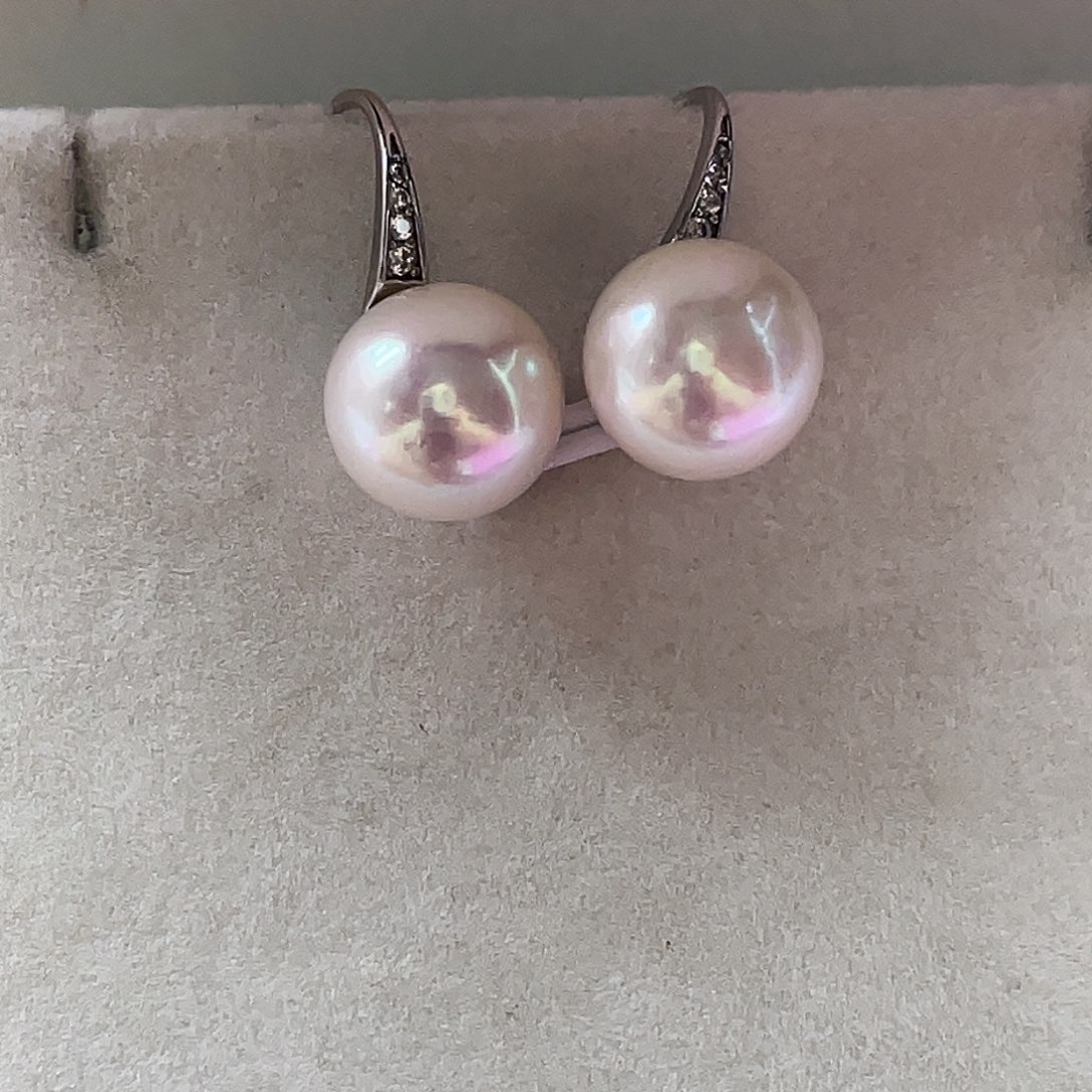 耳饰淡水珍珠银S925镶嵌