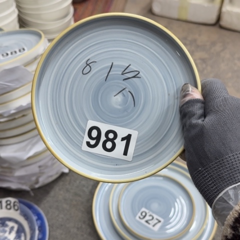 泥塑磁州窑出口茶盘口径15.5高1.5