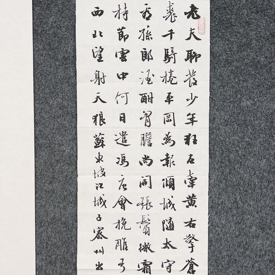 书法热**雨（w5680）密州出猎 书画3