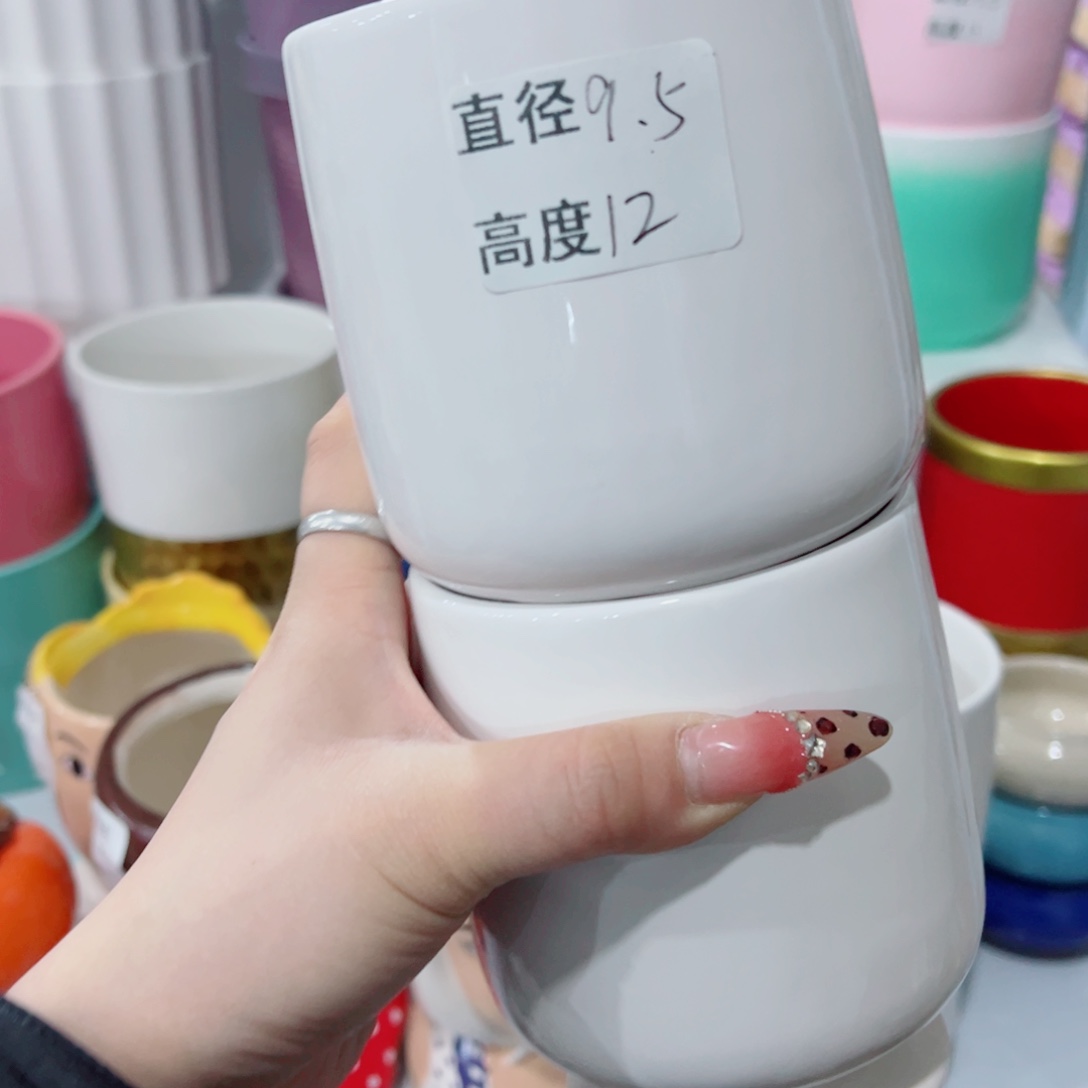 有孔，陶瓷花盆满10米包邮发货