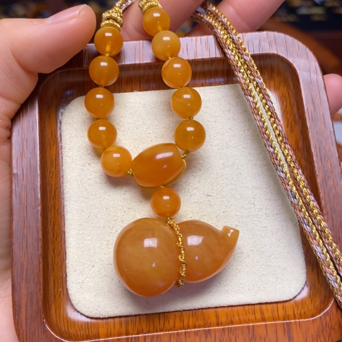 【闪购商品】蜜蜡颈饰未镶嵌项链