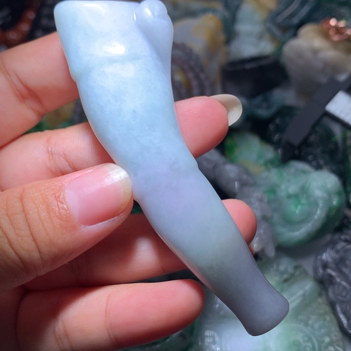 翡翠颈饰未镶嵌保真天然A货翡翠