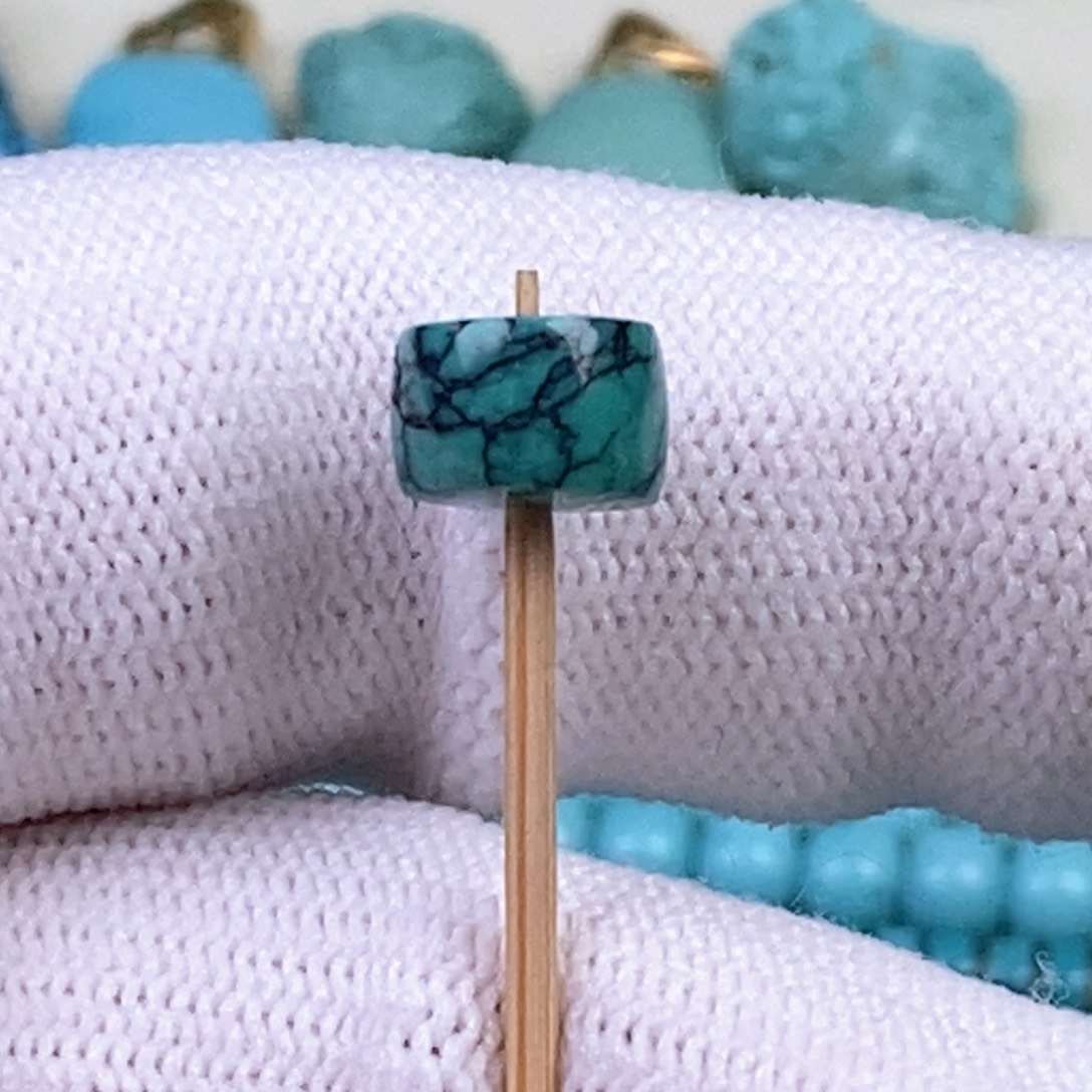 绿松石8mm隔珠未镶嵌