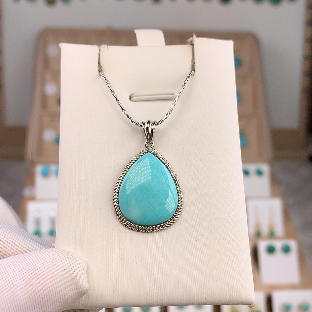 绿松石未镶嵌吊坠(不含链)