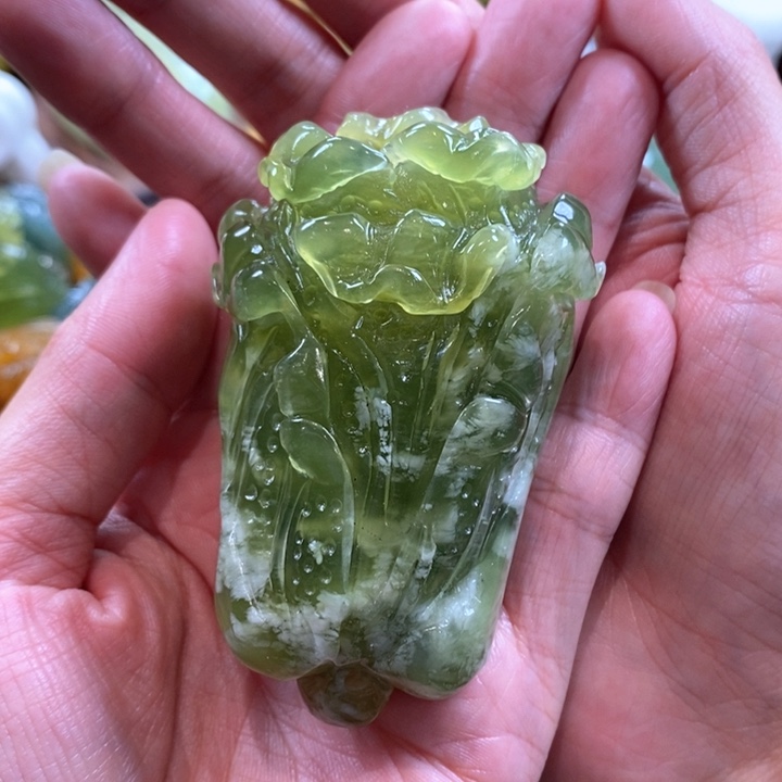 未镶嵌蛇纹石玉手把