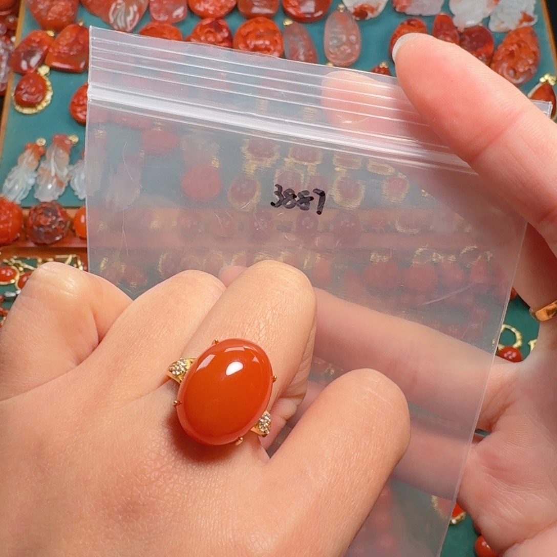 南红玛瑙南红银S925镶嵌