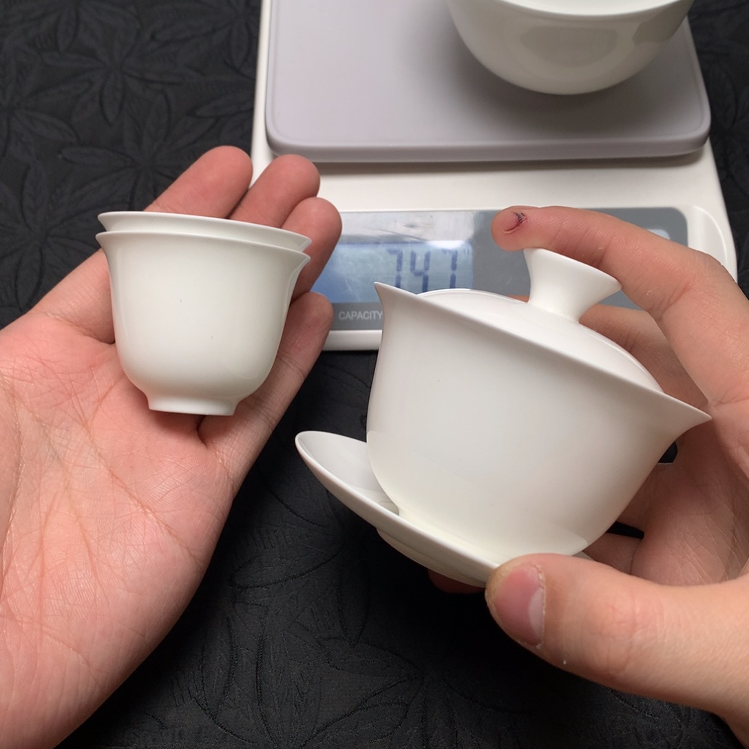 110碗+2个铃铛杯骨瓷薄胎茶具