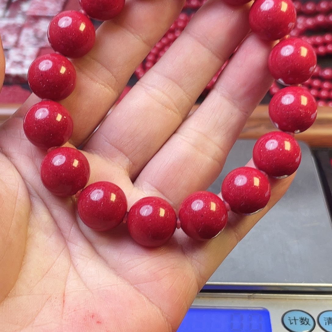 岁***°天然辰砂朱砂红晶砂85.7克