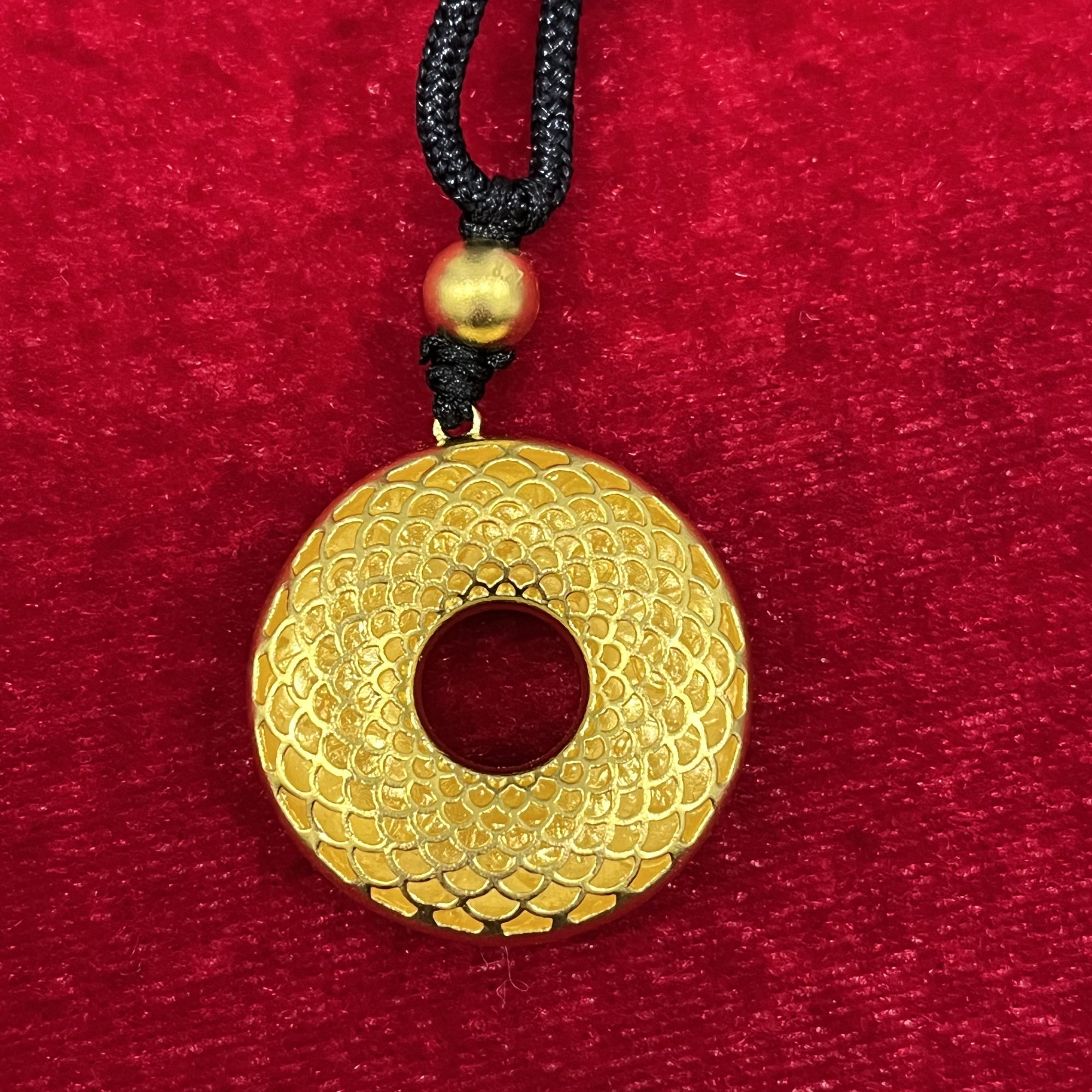 古福匠足金999招财进宝平安扣吊坠YJD001115088-DL