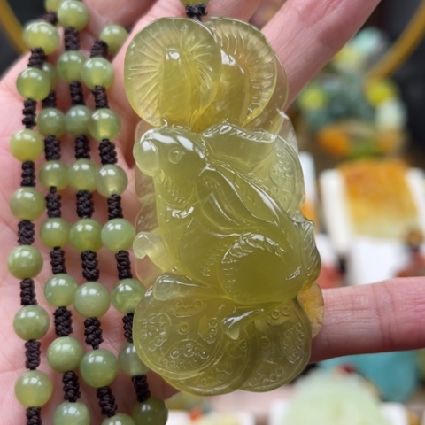 岫玉未镶嵌挂件挂件