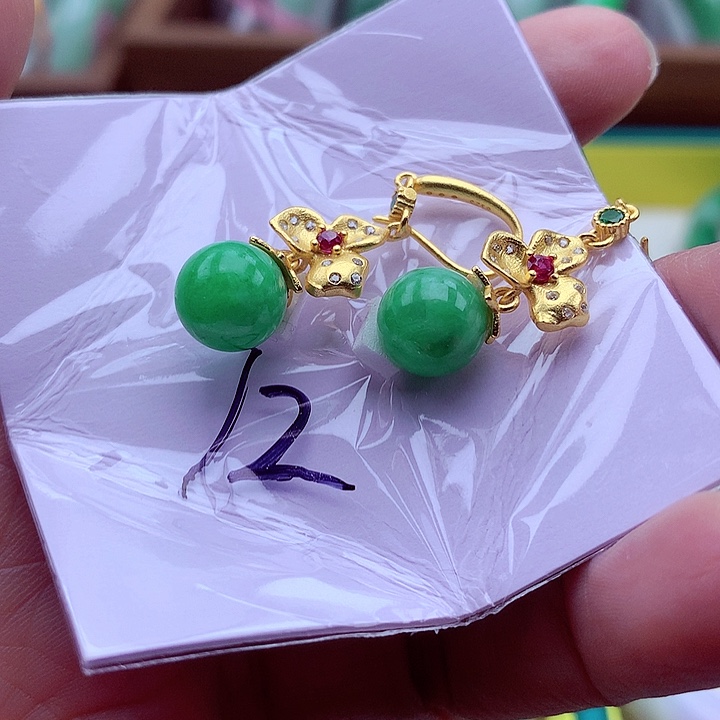 翡翠颈饰银S925镶嵌翡翠