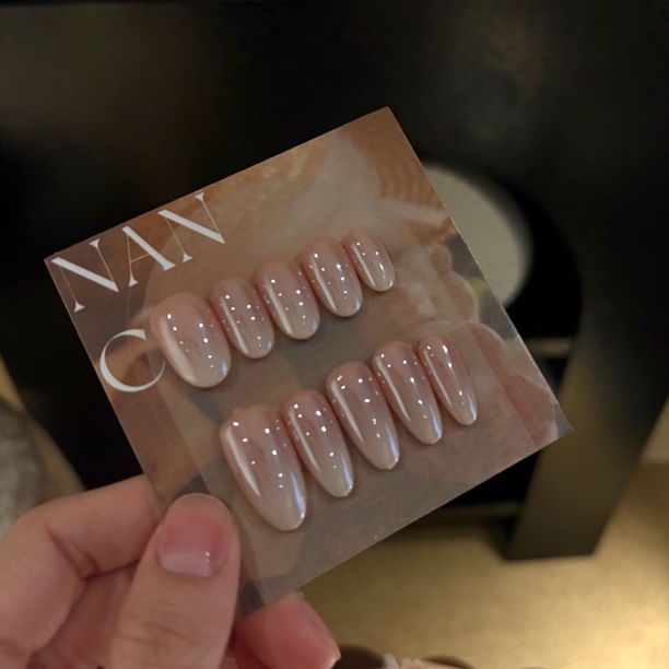 【海丽】-南希-全手工穿戴甲-镀金渐变自然百搭美甲贴片