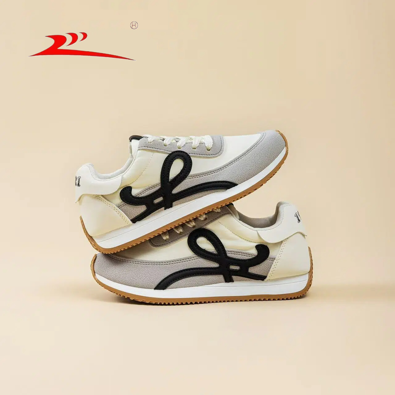 德训鞋雅女2025夏季薄款运动休闲鞋透气超火阿甘鞋子