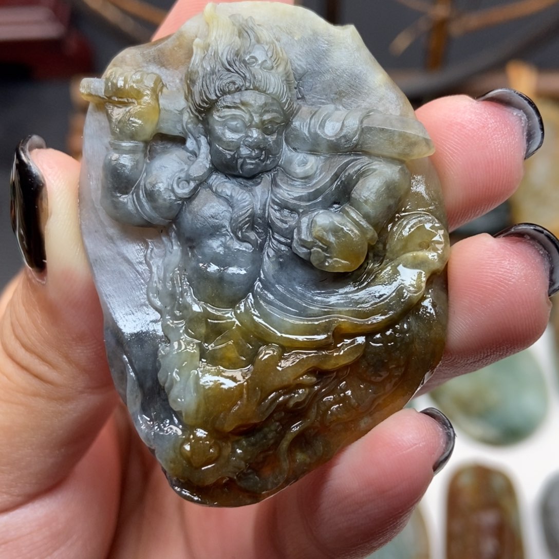 定制翡翠未镶嵌钟**r缅甸翡翠Ahuo