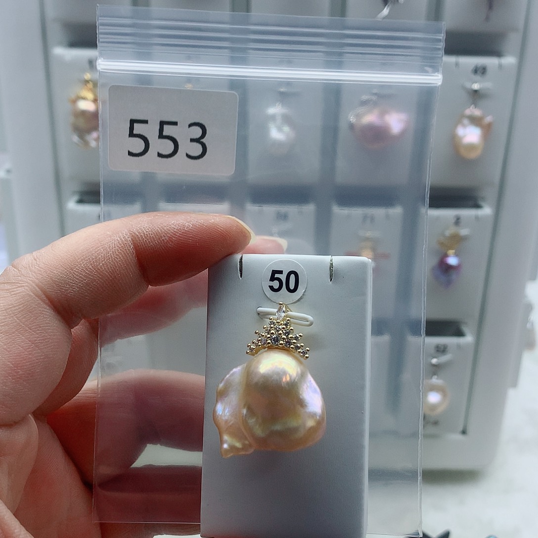 冰***冰合金淡水珍珠吊坠(不含链)