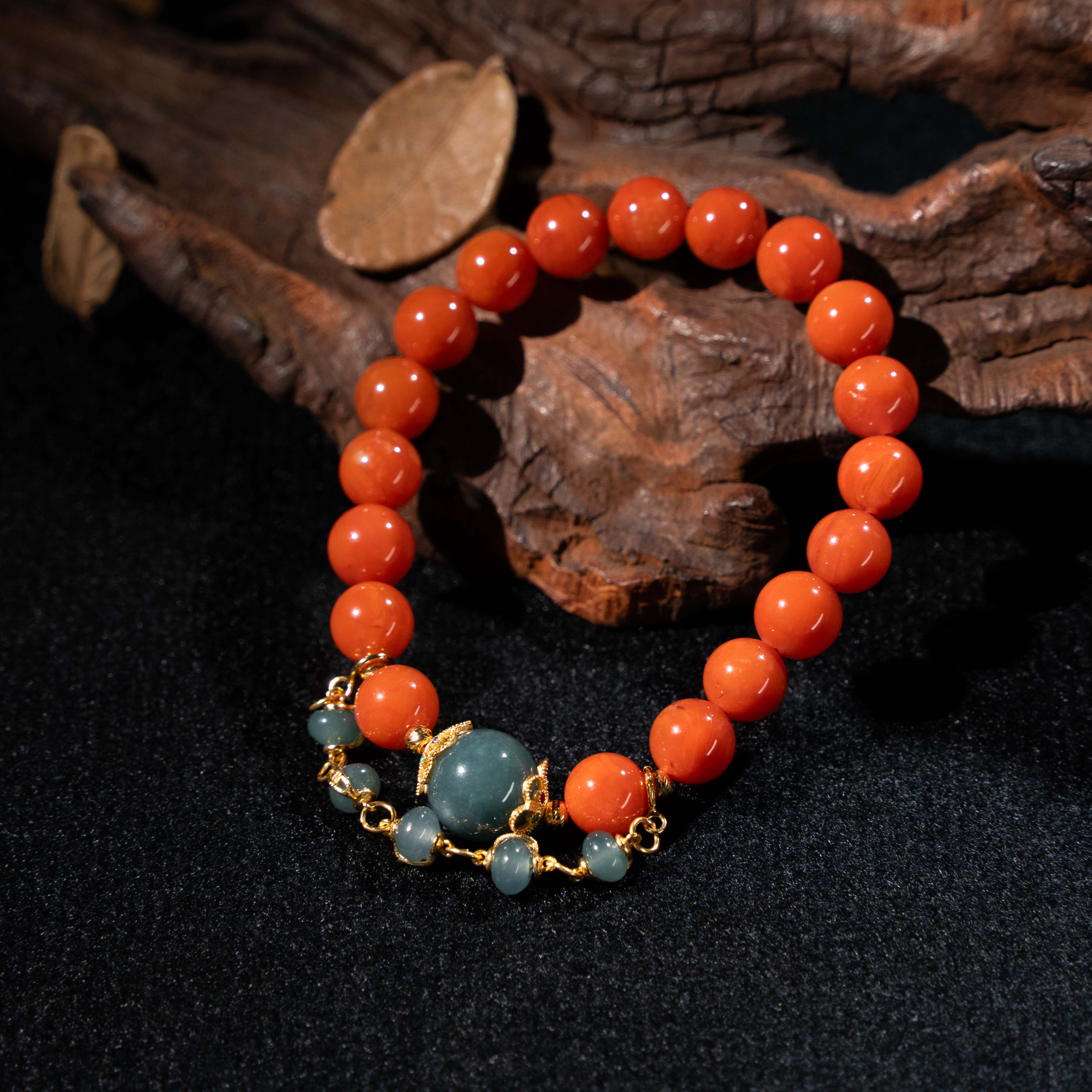 川料南红DIY9mm手串29820020399