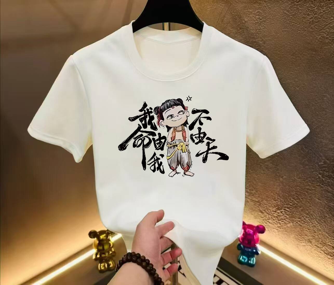 x【一折专区】新款潮流百搭短袖男女同款情侣半袖夏季圆领印花T恤