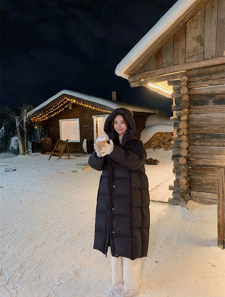 韩系休闲风超轻量系列长款羽绒服·SL24018