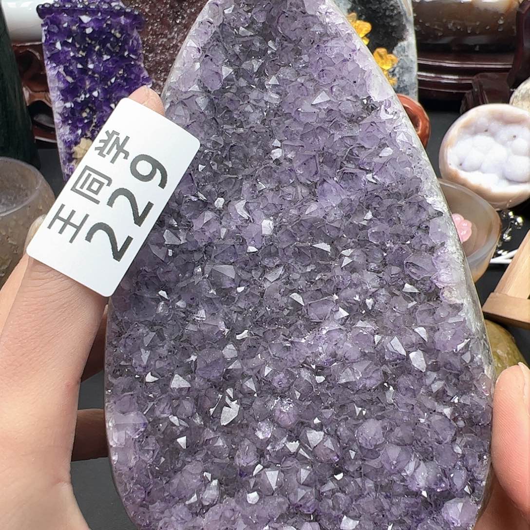 紫晶水晶摆件未镶嵌229