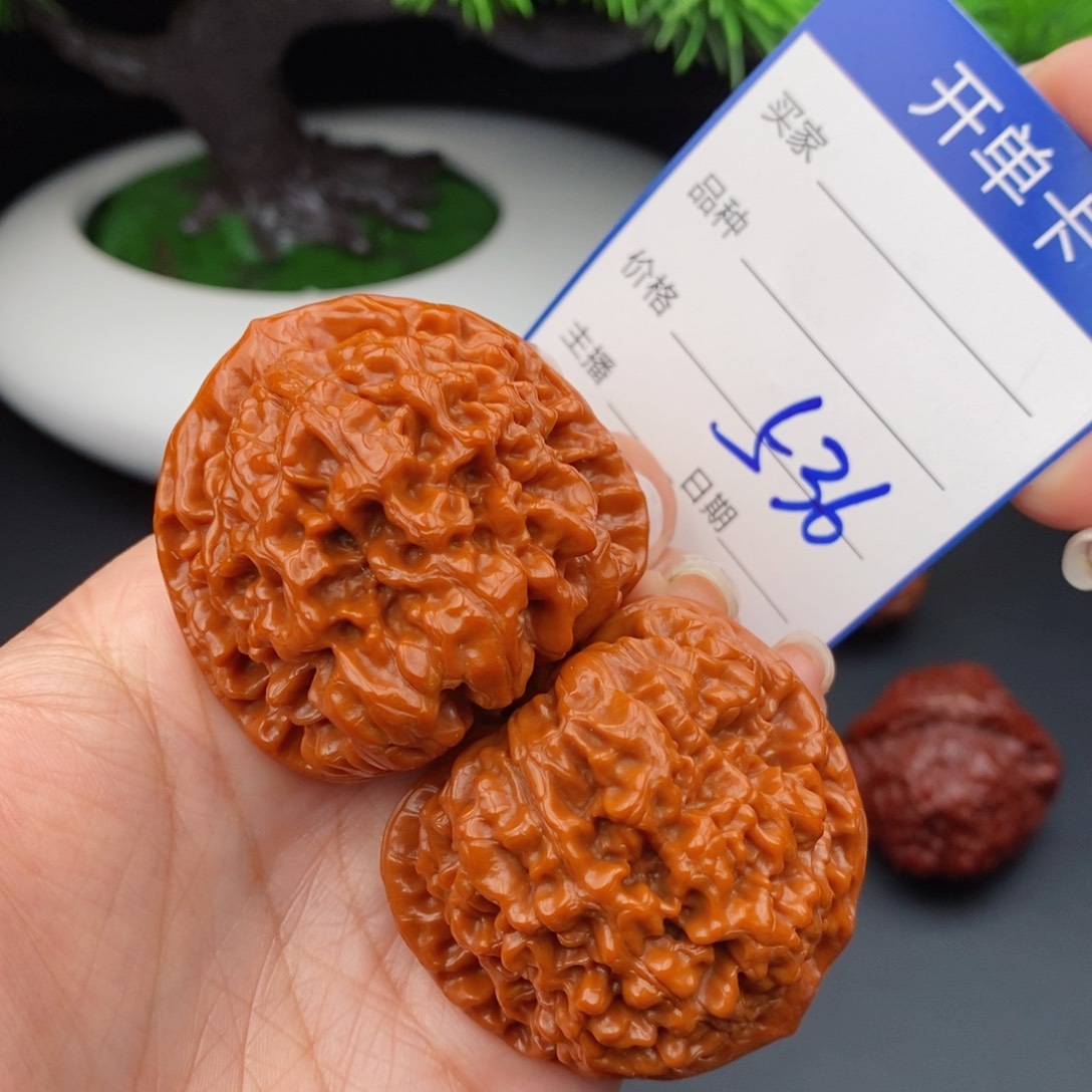 文玩核桃把件45官帽536