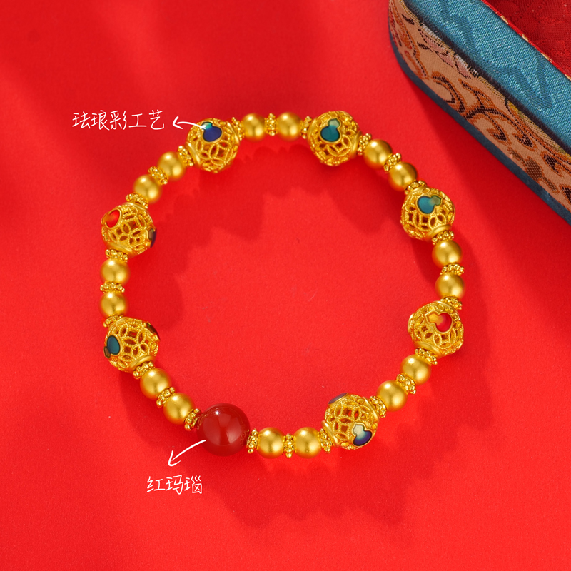 【珊珊专享】足金饰品 多宝手串 SS3090