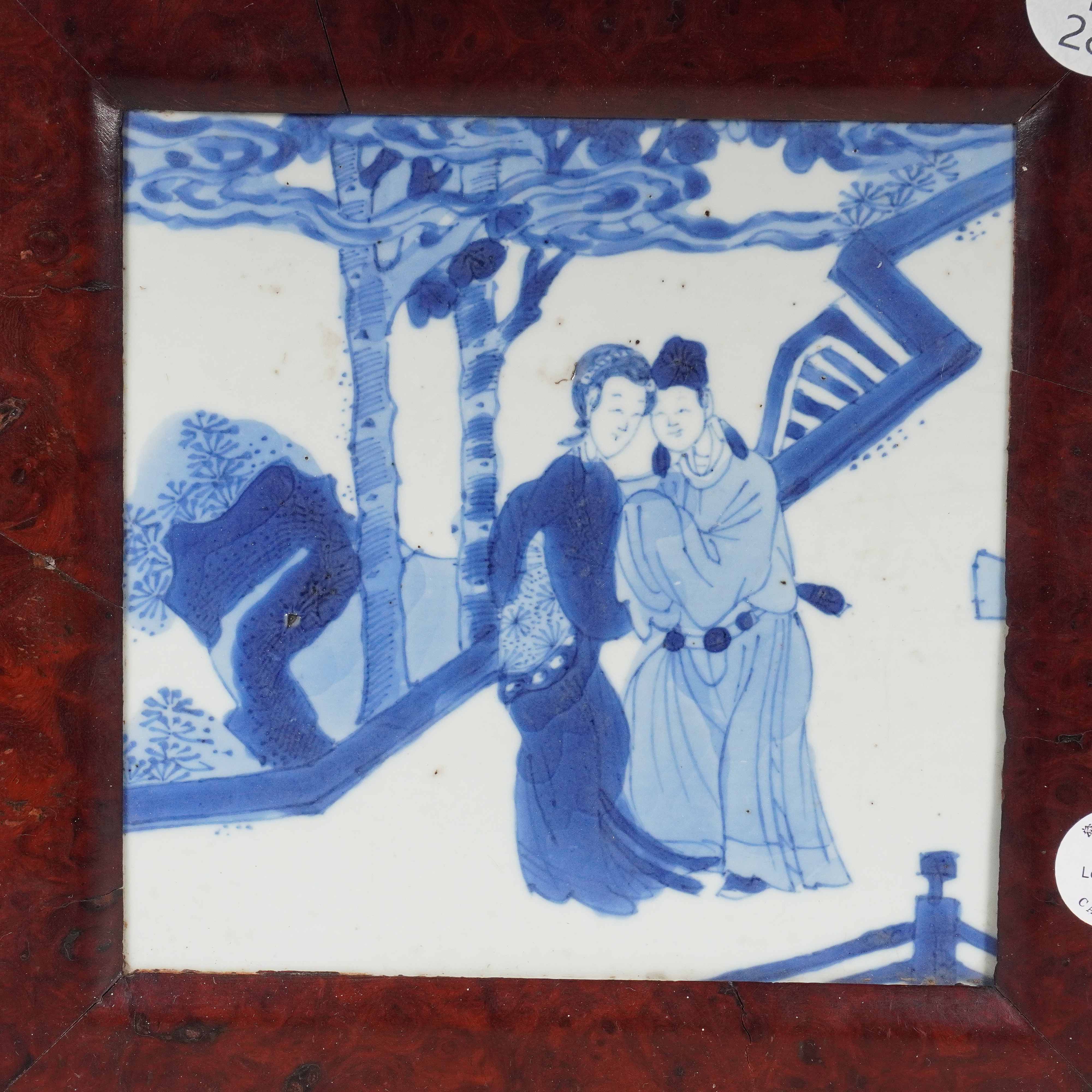 【拍卖】Lot 24326 青花仕女人物瓷板