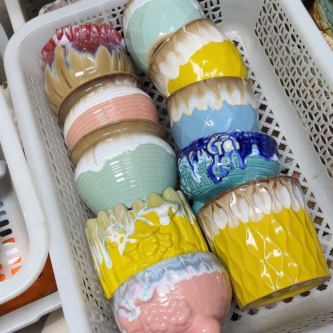 陶瓷花盆特价上新口9-10厘米