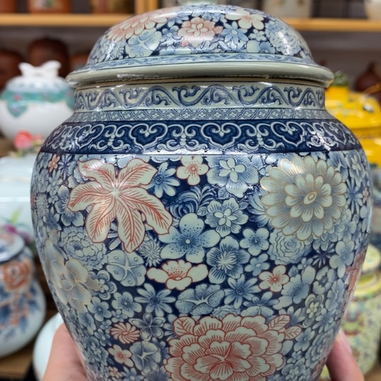 陶瓷盖子款陶瓷茶叶罐密封罐