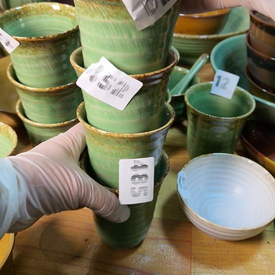 ****伊瓷片磁州窑五厂盘碗壶杯有瑕疵