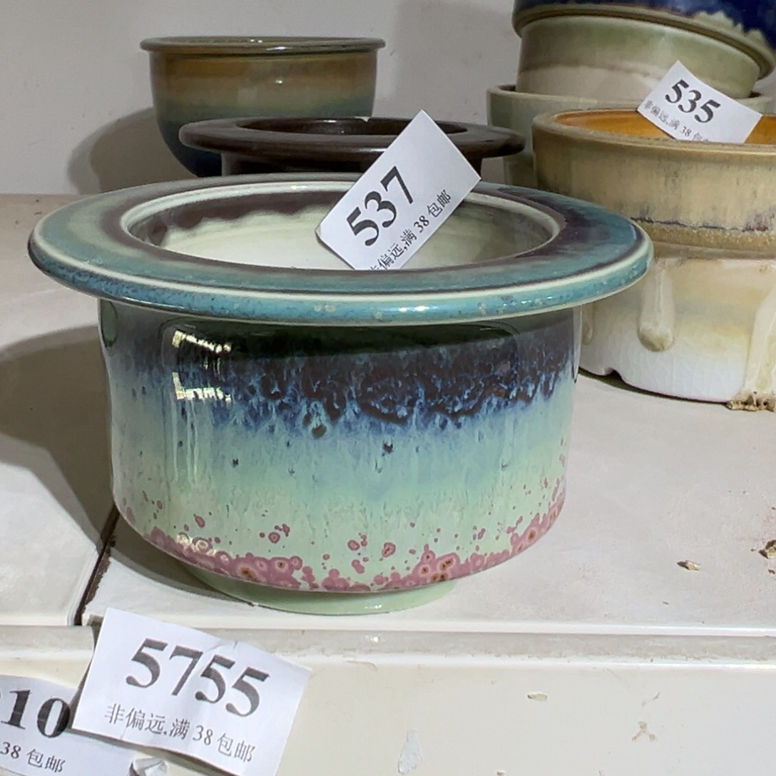 红陶口8高7 景德镇手工花盆